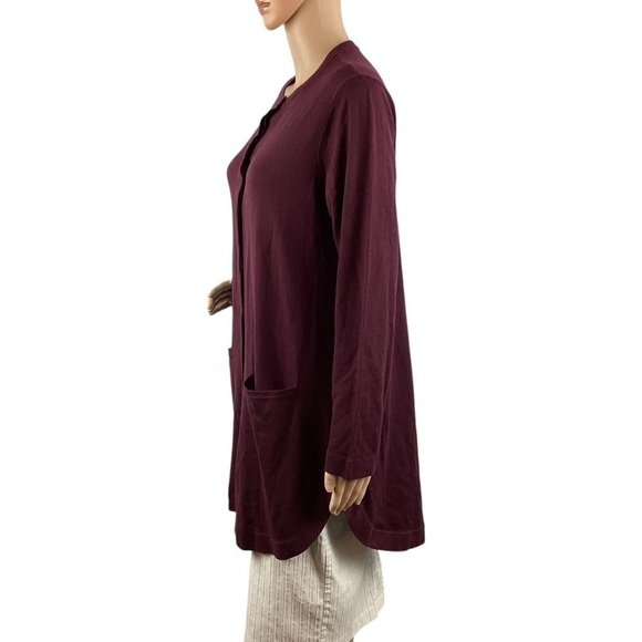 J. Jill Long Line Cardigan Size M Purple - Picture 4 of 7